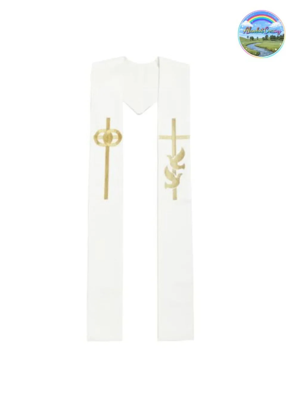 Pastor Wedding Embroidery Stole Cross Bird Chasuble